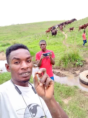 Director and Friend at Cattle Range